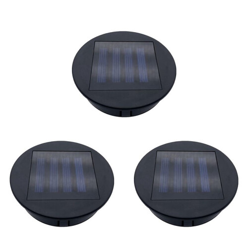 6 Pack Solar Lights Replacement Top for Lanterns, Waterproof Round Solar Lanterns Replacement Accessories(3.15 Inch)