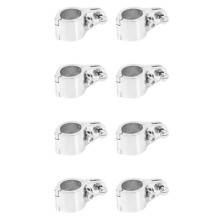 8X GlissièRe de Mâchoire ArticuléE par Dessus de Bimini de Bateau de 25Mm Convenant au MatéRiel en Acier Inoxydable 316 avec 16 Vis Faciles