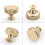 20 Pack 1.2 Inch Brushed Gold Cabinet Knobs Knurled Kitchen Cabinet Knobs Gold Drawer Knobs Round Dresser Knobs 2