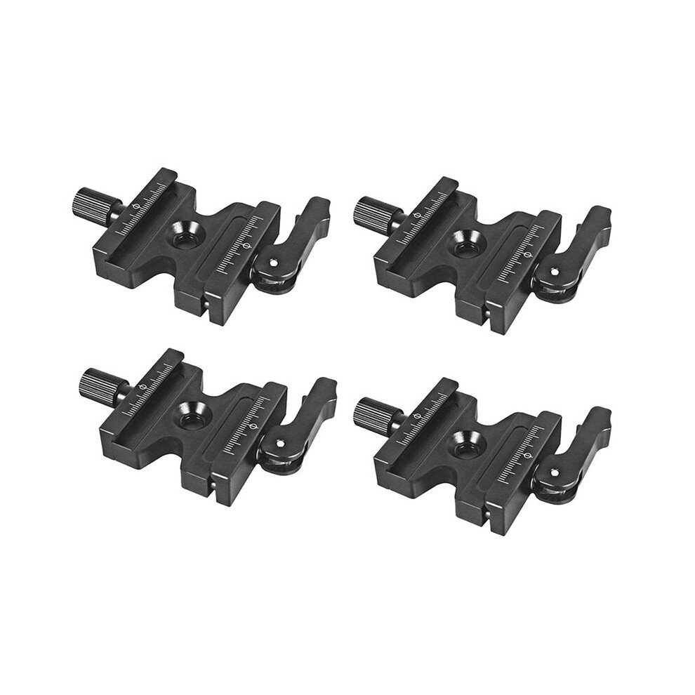 4X Double Lock Mounting Plate Clamp Quick Release Plate Clamp Adjustable Knob Adapter Qj-06 6031067823107
