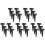 30 PCS 4 Inch T-Strap Hinges Rustic Gate Strap Hinge Rustproof Gate Door Black Hinges for Windows, Fence and Barn Gates 1