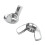 M6 Thread Dia Stainless Steel Wing Nut Butterfly Wing Nuts 60 Pcs 7