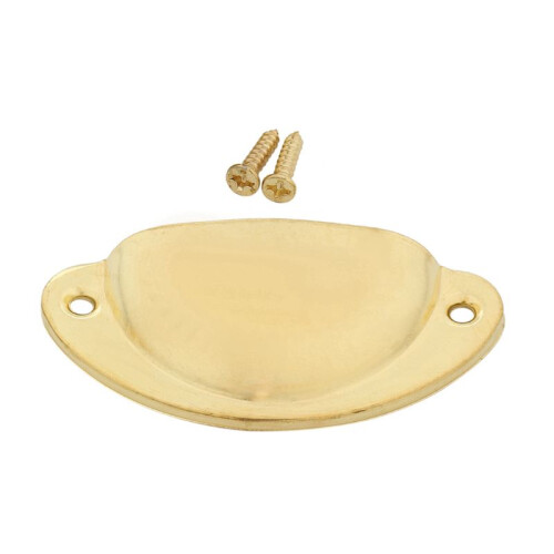 Cup Drawer Pull Kitchen Cabinet Handle Gold Tone, 66mm Hole Centers, 30 Pack 2