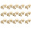 30 Pack 1.2 Inch Brushed Gold Cabinet Knobs Knurled Kitchen Cabinet Knobs Gold Drawer Knobs Round Dresser Knobs 1