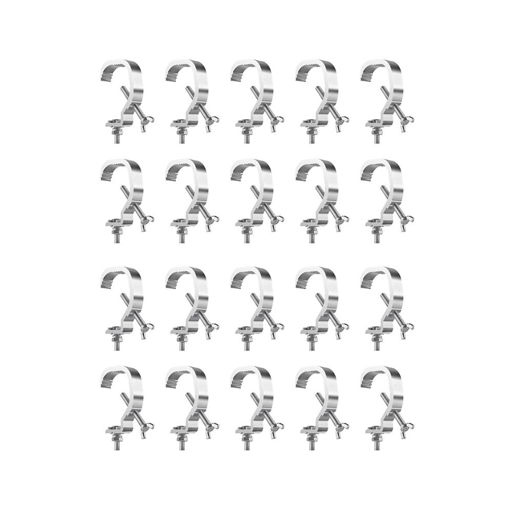 Truss C Clamp 1.18-2 Inch,20 Pack Stage Lights Truss Clamps,Fit For 30-50Mm Od Tube, Load 55Lb C Clamp For Dj Lighting 6032112186093