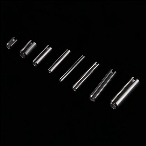 560Pcs Stainless Steel Slotted Spring Pin Assortment Kit, Split Spring Dowel Tension Roll Pins with Box 1