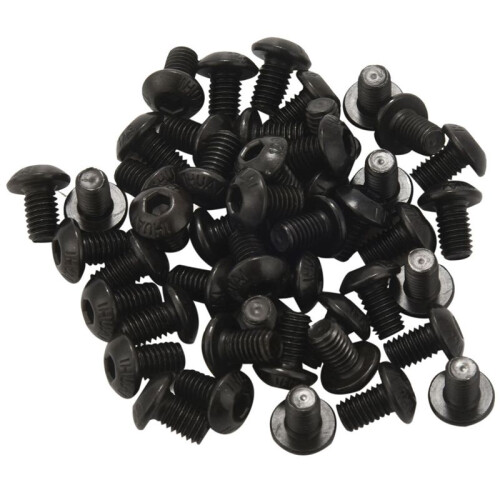M5x8mm Button  Hex Socket Cap Screw Bolt Black 300 Pcs 2