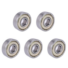 5X 626Z Double Sealed Bearings 6x19x6mm Carbon Steel Silver