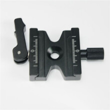 4X Double Lock Mounting Plate Clamp Quick Release Plate Clamp Adjustable Knob Adapter QJ-06