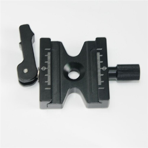 4X Double Lock Mounting Plate Clamp Quick Release Plate Clamp Adjustable Knob Adapter QJ-06