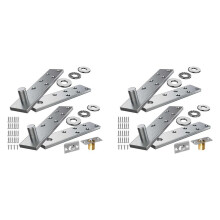 2X Door Pivot Hinge, Invisible Pivot Hinge System with Goal Kick Hardware, for Heavy Duty Wood Doors to 200 Lbs Heavy