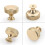 30 Pack 1.2 Inch Brushed Gold Cabinet Knobs Knurled Kitchen Cabinet Knobs Gold Drawer Knobs Round Dresser Knobs 3