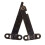 Furniture Box Rotatable Folding Lid Support Hinge Bronze Tone 40Pcs 8