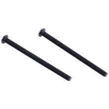 M3 X 45mm Alloy Steel Hex Socket Button Screws Black 60 Pcs