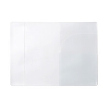 Transparent PVC Passport Cover and Holder with Card Slots, Slim Lightweight Travel Protector