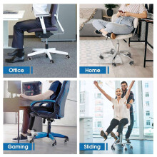 3X BüRostuhlräDer, 2-Zoll-Ersatz-Soft-Mute-Schreibtischrollen für Arbeits- und Gaming-StüHle, Robust und Sicher Rollen