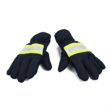 Heat Resistant Work Gloves with NonSlip Grip, Cut and Flame Retardant Safety, 2 Pcs Black