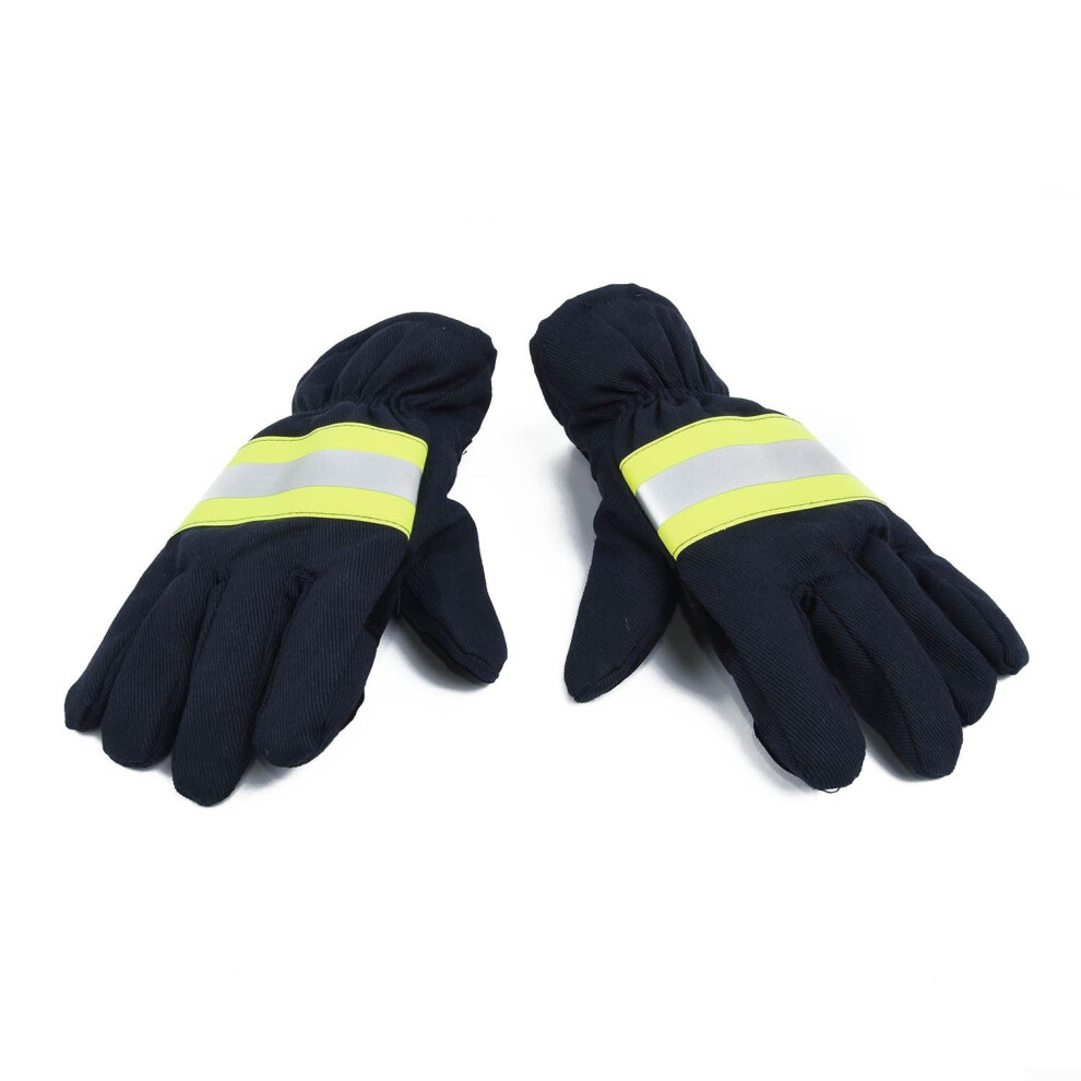 Heat Resistant Work Gloves With Nonslip Grip, Cut And Flame Retardant Safety, 2 Pcs Black 9771547151029
