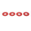 600PCS Red Motherboard Screw Insulating Fiber Washers 3