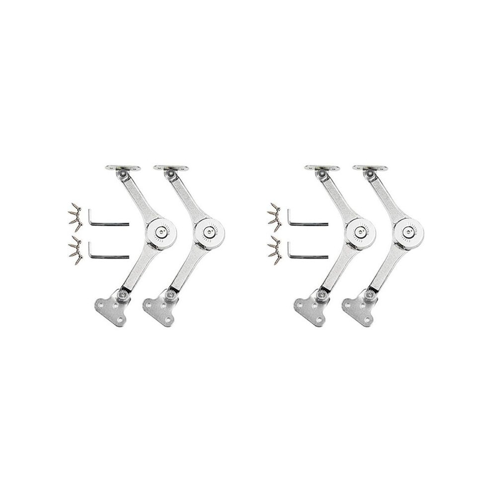Heavy Duty Hinge Lid Support Hinge Hinge Soft Close Chest Hinge Support For Cabinet Kitchen Wardrobe 4 Pcs 4711520264839