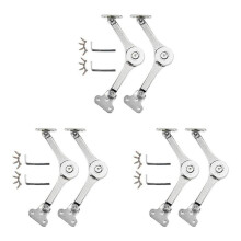 Heavy Duty Scharnier Deksel Ondersteuning Scharnier Scharnier Soft Close Borst Scharnier Ondersteuning voor Kast Keuken Garderobe 6 STUKS