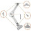 Heavy Duty Hinge Lid Support Hinge Hinge Soft Close Chest Hinge Support for Cabinet Kitchen Wardrobe 6 PCS 7