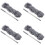 4X Gutter Cleaning Brush Roofing Tool with Telescopic Extendable Pole 8.2Ft Guard Cleaner Tool Easy Remove Leave, Grey 1