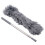 4X Gutter Cleaning Brush Roofing Tool with Telescopic Extendable Pole 8.2Ft Guard Cleaner Tool Easy Remove Leave, Grey 2