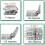 Adjustable 180 Degree Hinge, Locking Hinge Folding Hinge, Adjustable Door Hinge, Leaf Table Hinge, 12PCS 7