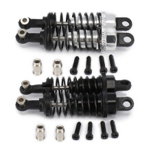 2 set Oil Adjustable 65mm Damper for Rc Car 1/18 Hpi Hsp Losi -Black & Silver
