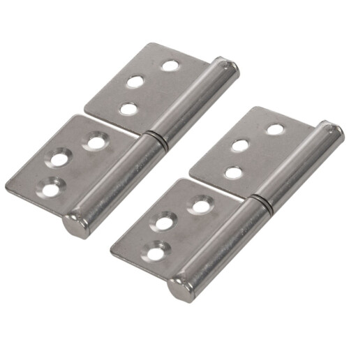 2 Pcs 3 Inch 360 Degree Rotating Window Door Flag Hinge & 100Pcs Flat  Phillips Self-Tapping Screw