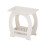 End Table with Storage Shelf Basket,Narrow Bedside Table, Slim Coffee Tables Small Spaces,White Nightstand,Sofa Table 1