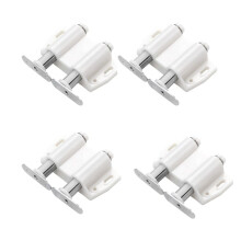 Double Opening Magnet Automatic Rebounder Closer Silent Closing Lock for Furniture Cabinet Drawer White