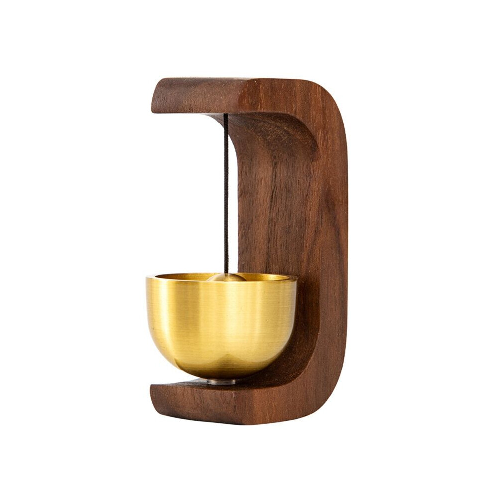 Bell For Door Opening - Door Bell Chime For Entry, Tape Doorbell, Compact Wood Style Bass Cute Reminder 4714219341378