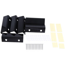 Schwarzes Vinyl-Schallplattenregal Zur Wandmontage, 6Er-Pack, Vinyl-Wandhalter, Acryl-Album-Schallplattenhalter-Display