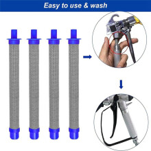 10 Pack Airless Spray Gun Filter, 60 Mesh Airless Paint Sprayer Filter Push Type, Compatible with Models SG2 SG3 SG