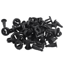 50Pcs Car Door 8Mm Hole Push Plastic Rivets & 25 Pcs Plastic Push in Car Bumper Door Rivets Clip 10Mm Hole