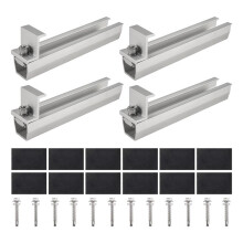 Solar Panel Mount Bracket Photovoltaic Panel Rail Solar Panel Mount Fastening Module with Mid for Trapezoidal Roof 30mm
