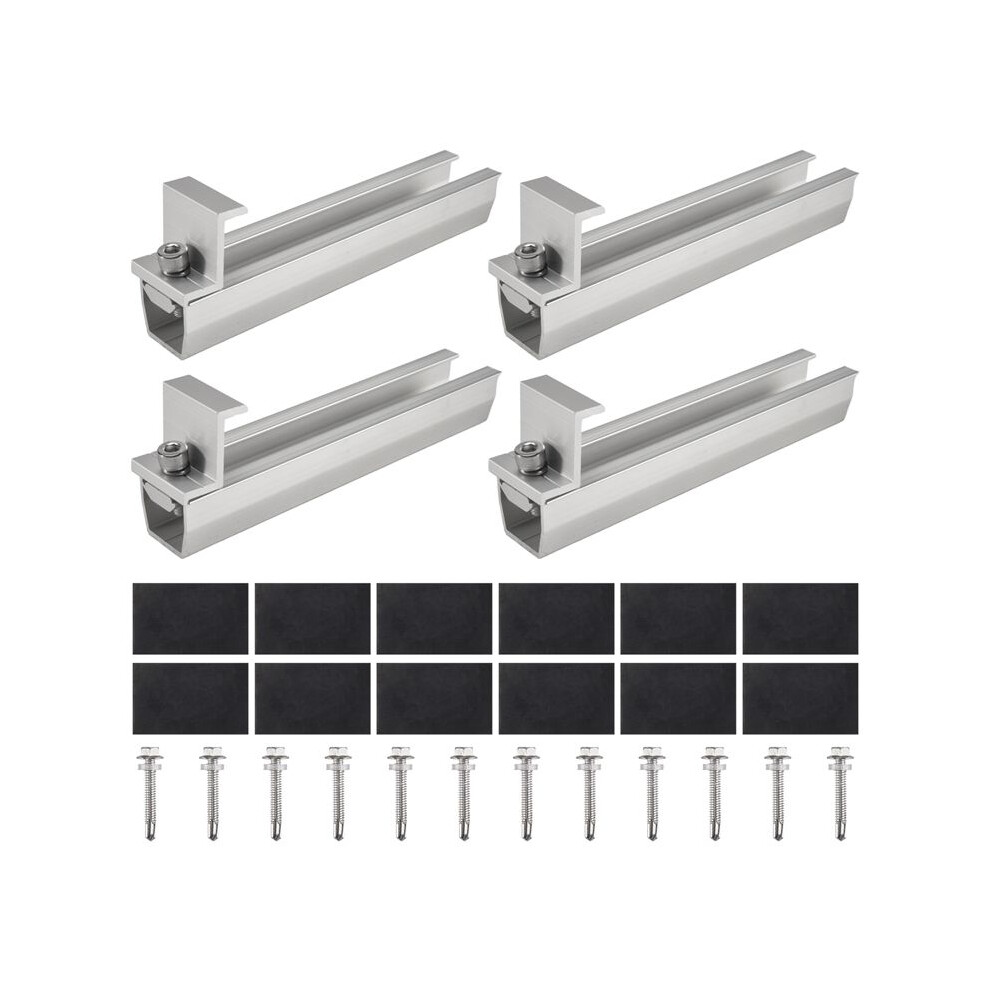 Solar Panel Mount Bracket Photovoltaic Panel Rail Solar Panel Mount Fastening Module With Mid For Trapezoidal Roof 30Mm 6032538050107