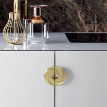 2Pcs Modern Minimalist Handle European Wardrobe Door Handle Half Moon Cabinet Round Drawer Cabinets Handle