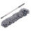 4X Gutter Cleaning Brush Roofing Tool with Telescopic Extendable Pole 8.2Ft Guard Cleaner Tool Easy Remove Leave, Grey 4