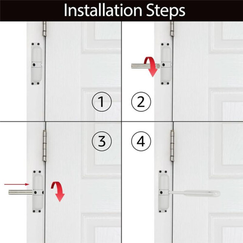 2PCS Automatic Spring Door Closer, Adjustable Close Door Hinge for Convert Hinged Doors to Self-Closing,Door Closer Auto 2
