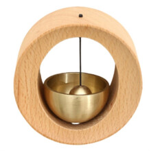 Wood Copper Wind Chime Wooden Wireless Door Bell Entrance Reminder Doorbell Aesthetic Home Decorations Doorbell A