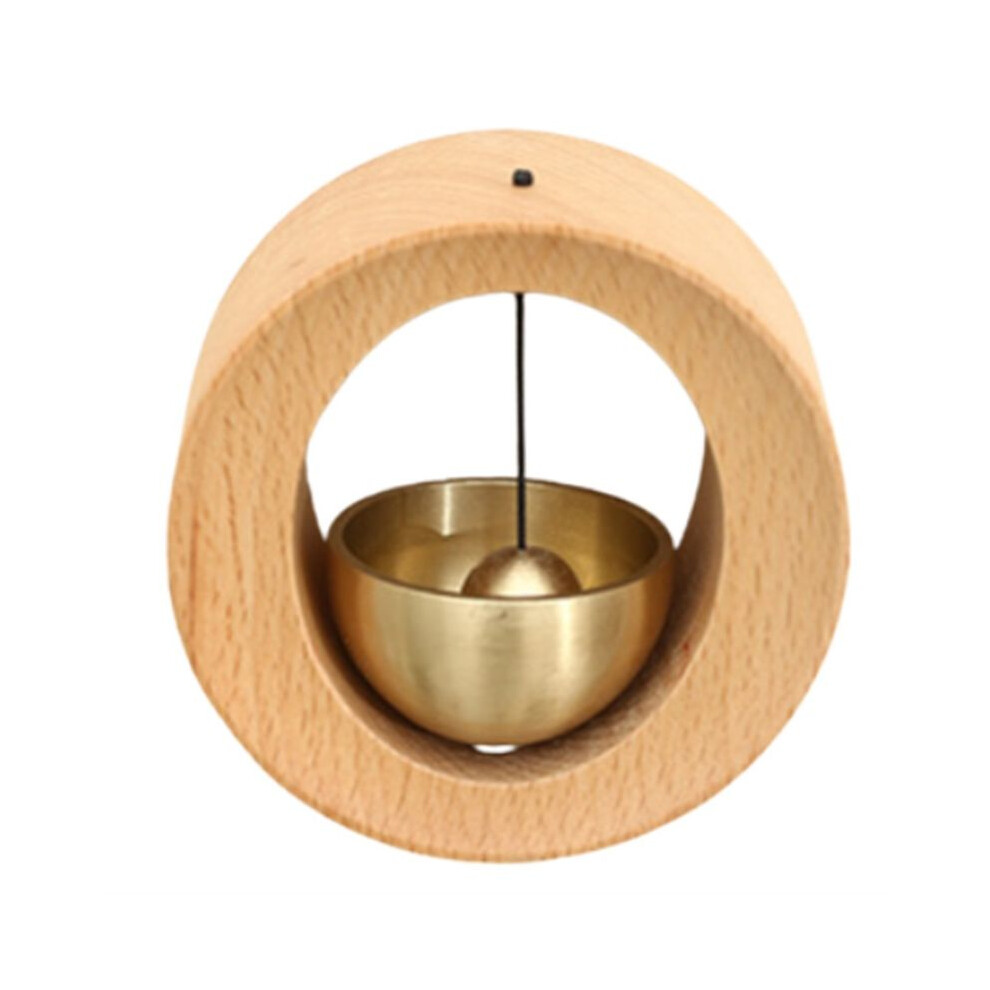 Wood Copper Wind Chime Wooden Wireless Door Bell Entrance Reminder Doorbell Aesthetic Home Decorations Doorbell A 4713194102257