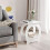 End Table with Storage Shelf Basket,Narrow Bedside Table, Slim Coffee Tables Small Spaces,White Nightstand,Sofa Table 6