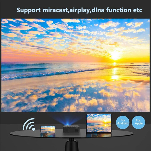 YT100  Home Projector Projector Portable  Home Theater Wireless Cell Phone Multi-Function Projector 1