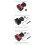 For Upgraded 2Rd  Three-Card to 1/4 Adapter Alai Positioning Disassembly Fixed Mounting Base,Black Red A 8