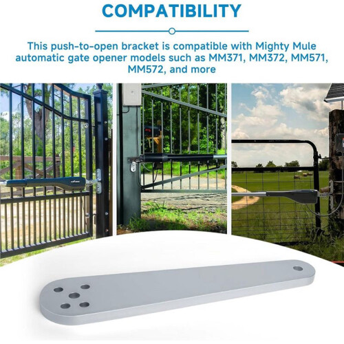 2X FM148 Push to Open Gate Bracket for Mighty Mule Automatic Gate Openers,Electric Gate Opener Mounting Bracket 2