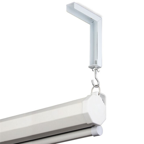 2Pcs Projector Curtain Hanger Projector Screen L-Bracket Mounting Hanger Holder Adjustable Extension Mount Stand 1