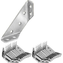 20 Stck Universal-MöBel-Eckverbinder, Winkelbefestigungsverbinder, Dreieck-StüTzrahmen, Eckhalterung Aus Edelstahl